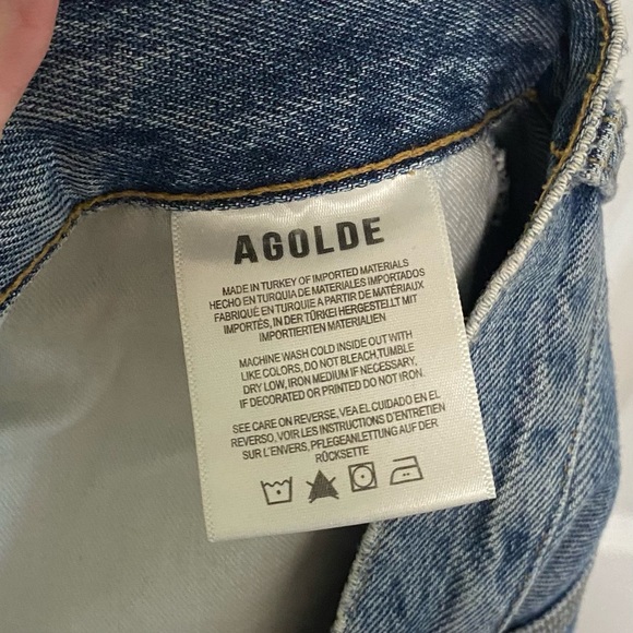 Agolde Magda Denim Carpenter Jeans in Entrance - Picture 9 of 10